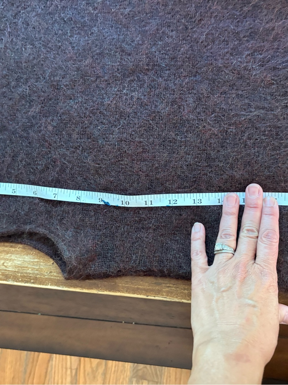 Brown Wool SOFT Sleeveless Knit Sweater Vest - Picture 6 of 7